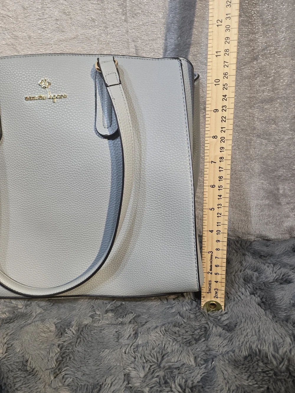 Nanette Lepore Light Powder Blue Pebbled Tote